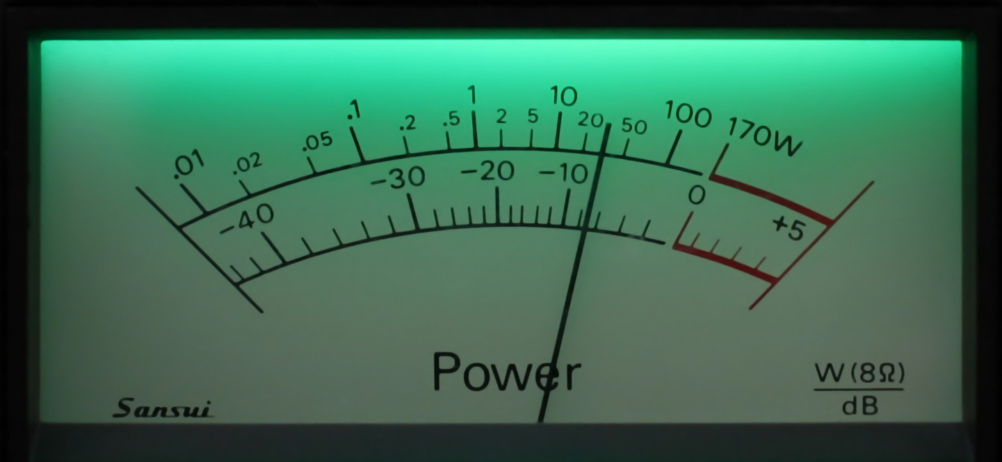 Sansui AU-20000 VU meter