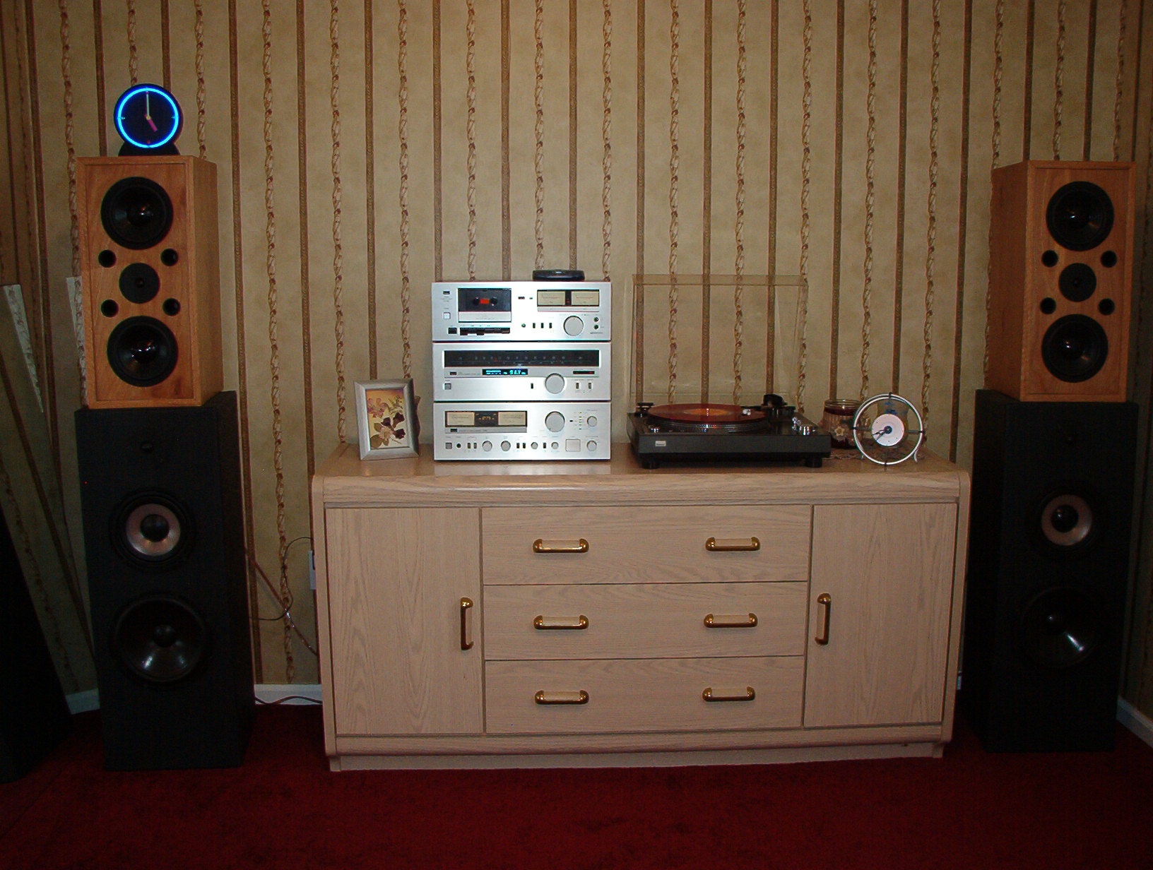 Sansui system with home built speakers