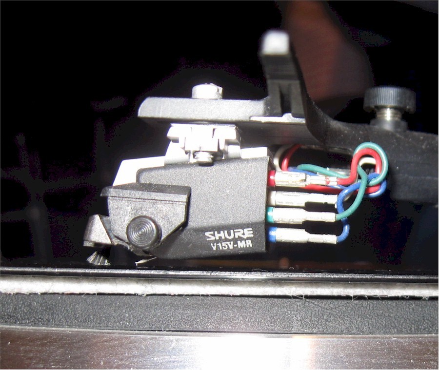 Shure Type V15 V-MR Brush down side