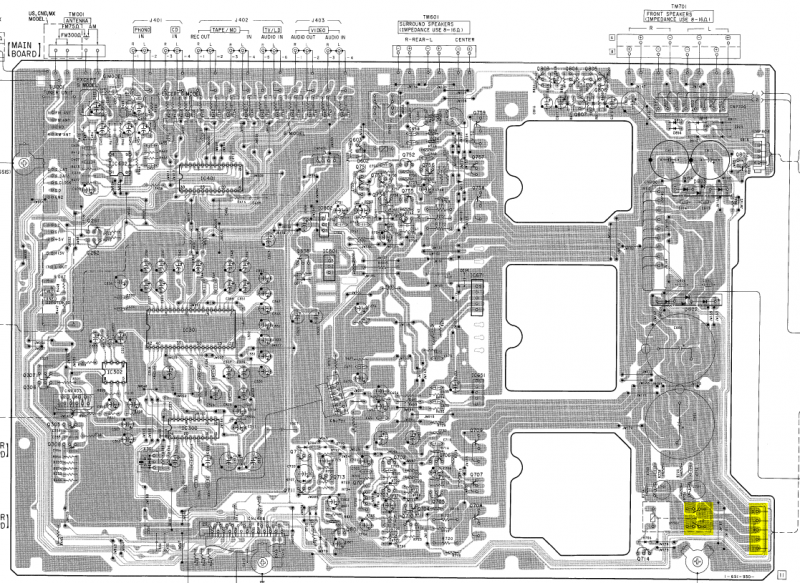 Sony-str-d515-mainboard