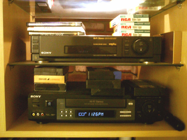 Sony VCR's in the media room