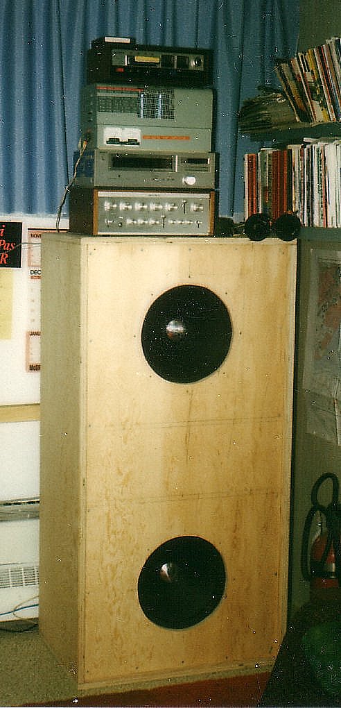 Speaker box beginning to shape up.