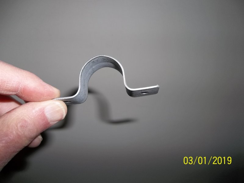 Standard clamp bent on vice to L-shape