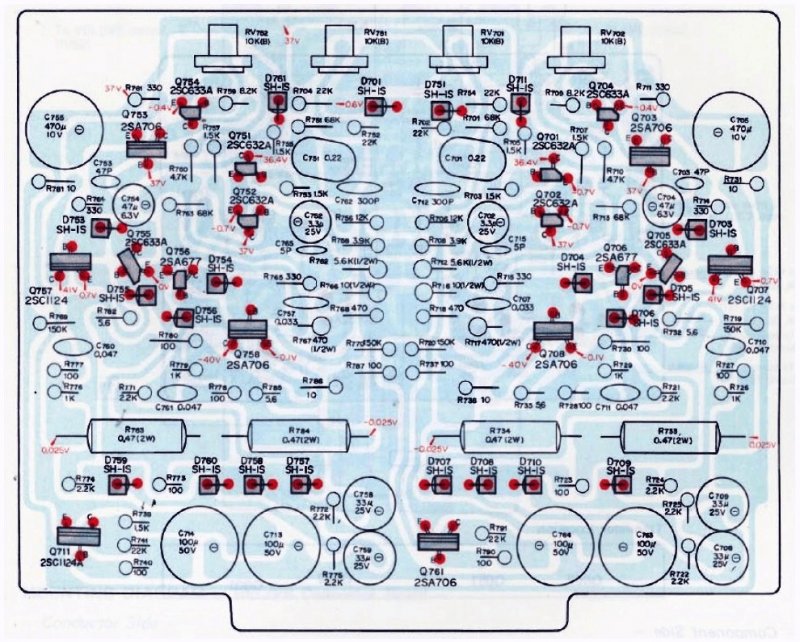 STR-7045 Main Amp Board Wb