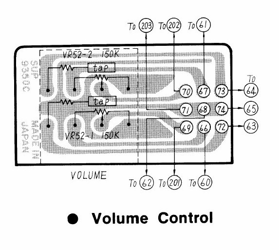 SU-8600 volume control wiring