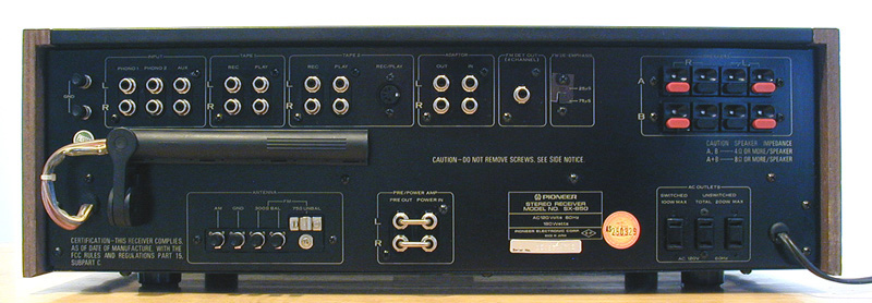 SX-850 rear