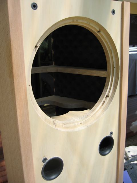 Tannoy Gold Definition 900 cabinets (fine sanding)