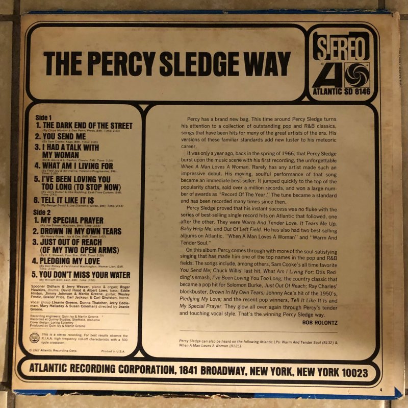 The Percy Sledge Way Pic 1