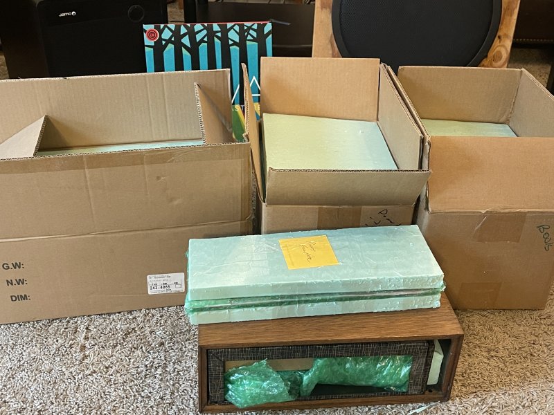 Three inner boxes packed, one to go.