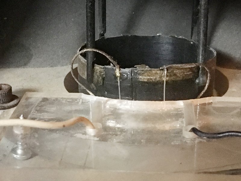 Transar voice coil and soldered negative lead