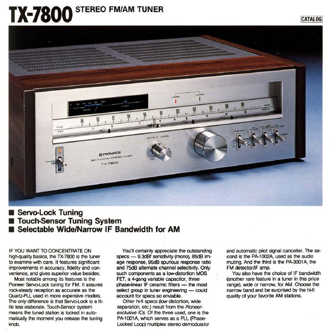 TX07800 catalog page