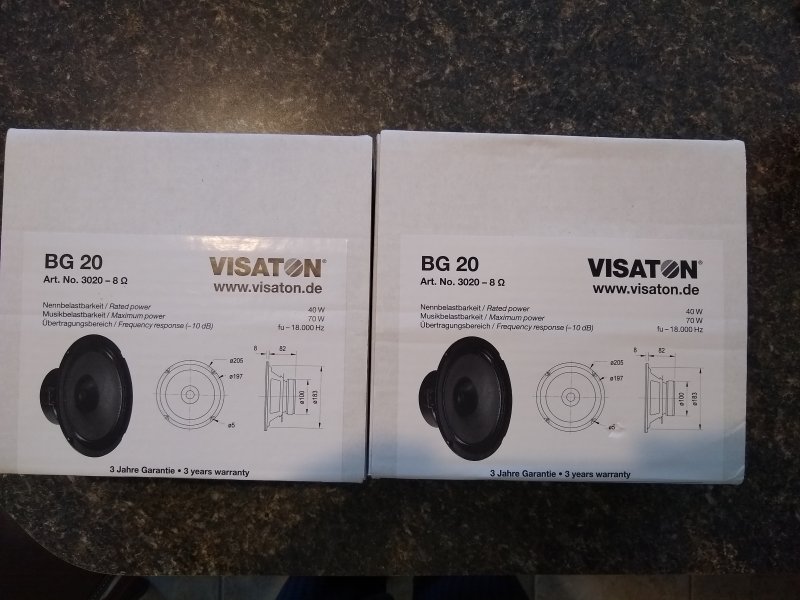 Visaton BG20 Original Boxes