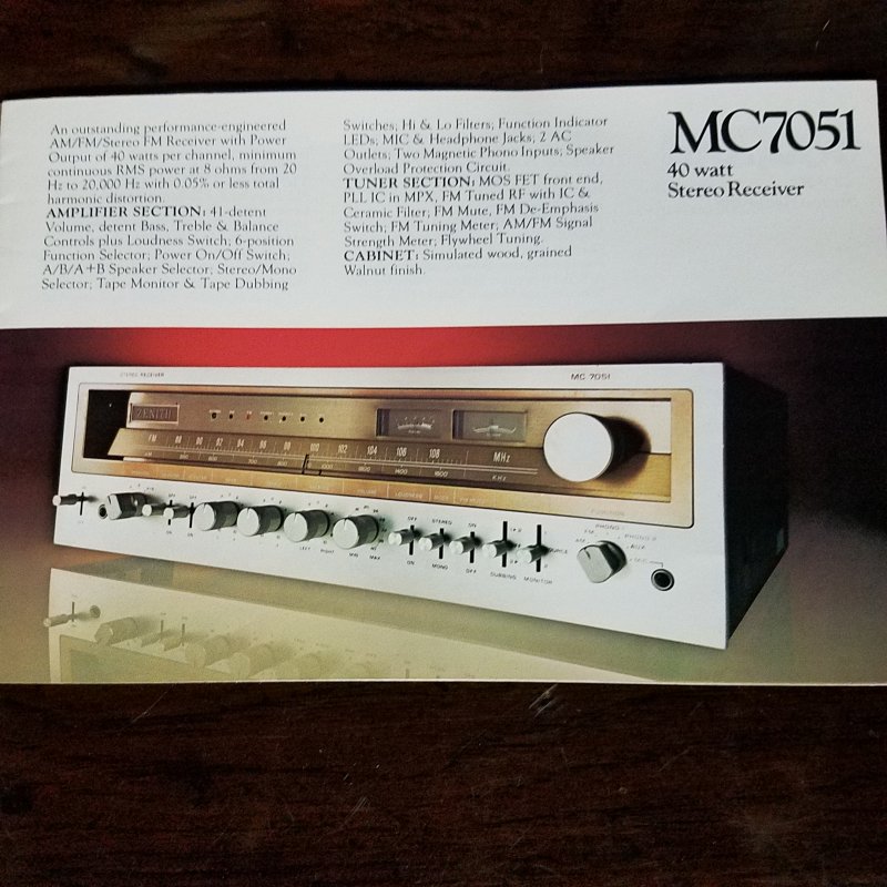 Zenith MC7051 receiver